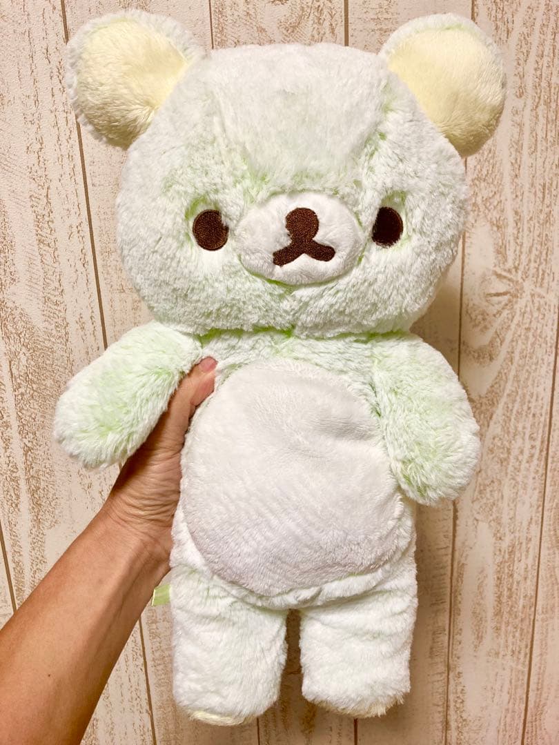 レア　数量限定品　リラックマ シャーベットぬいぐるみ グリーン　M