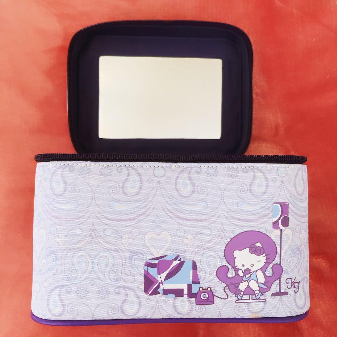 希少レア　ハローキティ　バニティケース　USA ペイズリー　2004 サンリオ