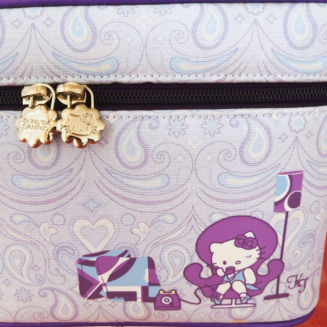 希少レア　ハローキティ　バニティケース　USA ペイズリー　2004 サンリオ