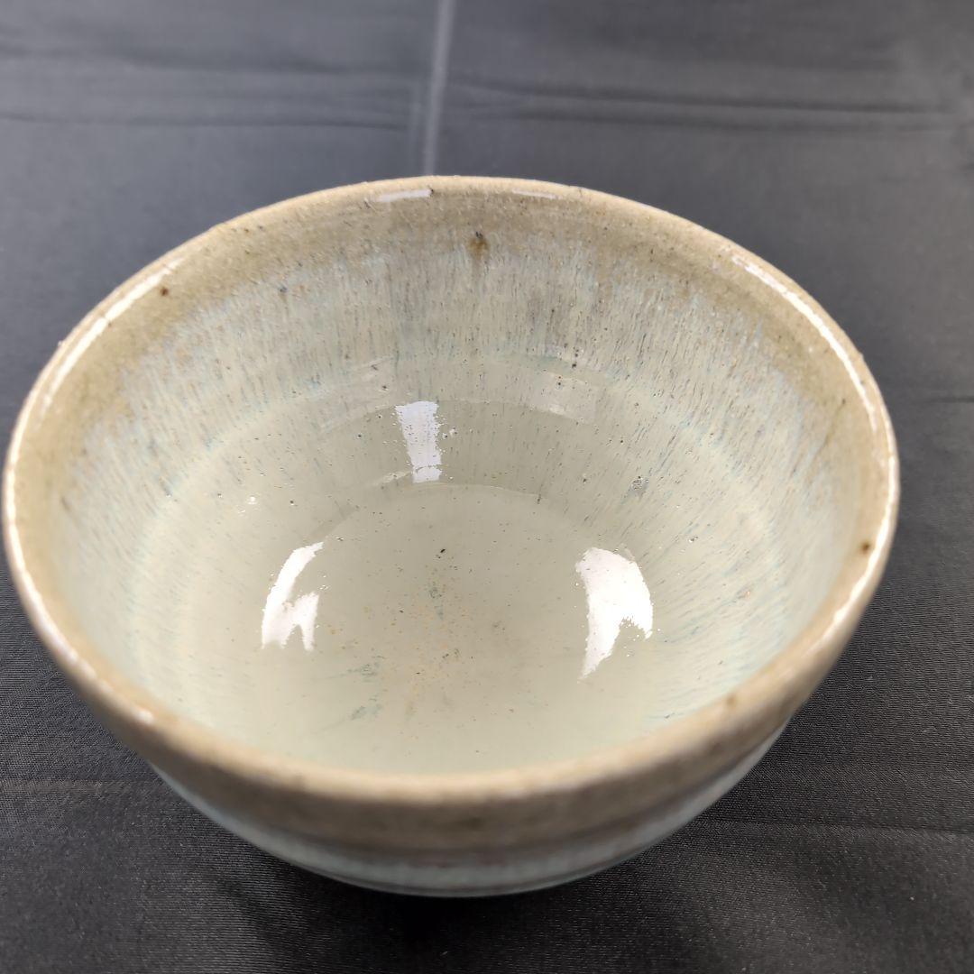 西岡小十 氏作 絵斑唐津茶碗 唐津茶碗 共箱付き