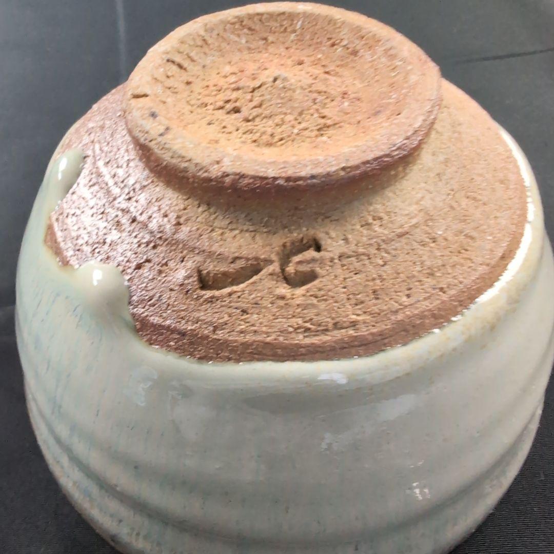 西岡小十 氏作 絵斑唐津茶碗 唐津茶碗 共箱付き