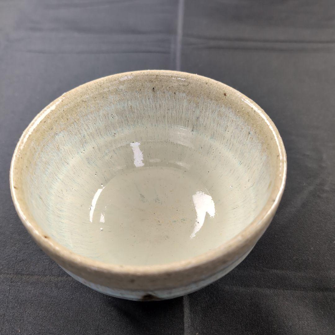 西岡小十 氏作 絵斑唐津茶碗 唐津茶碗 共箱付き