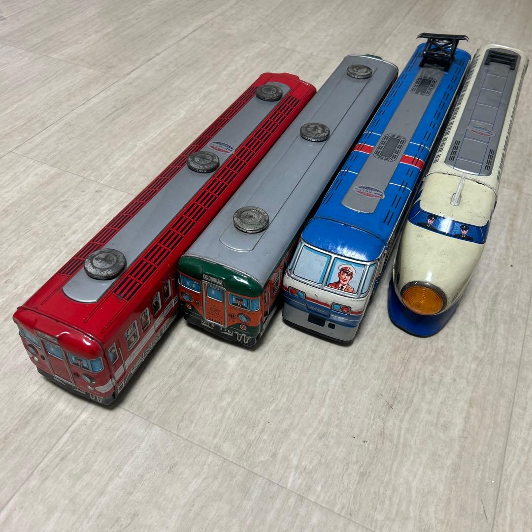 【レトロ】ブリキの電車　イチコー　電車　新幹線　スカイライナー　急行　まとめ売り