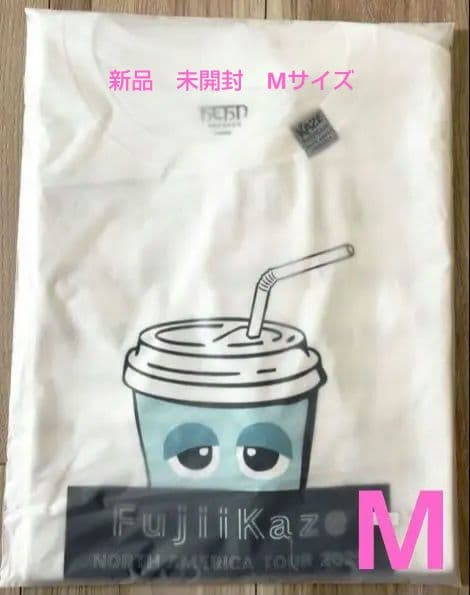 【新品】Fujii Kaze ドリンクTシャツ　ホワイトM ノースアメリカツアー