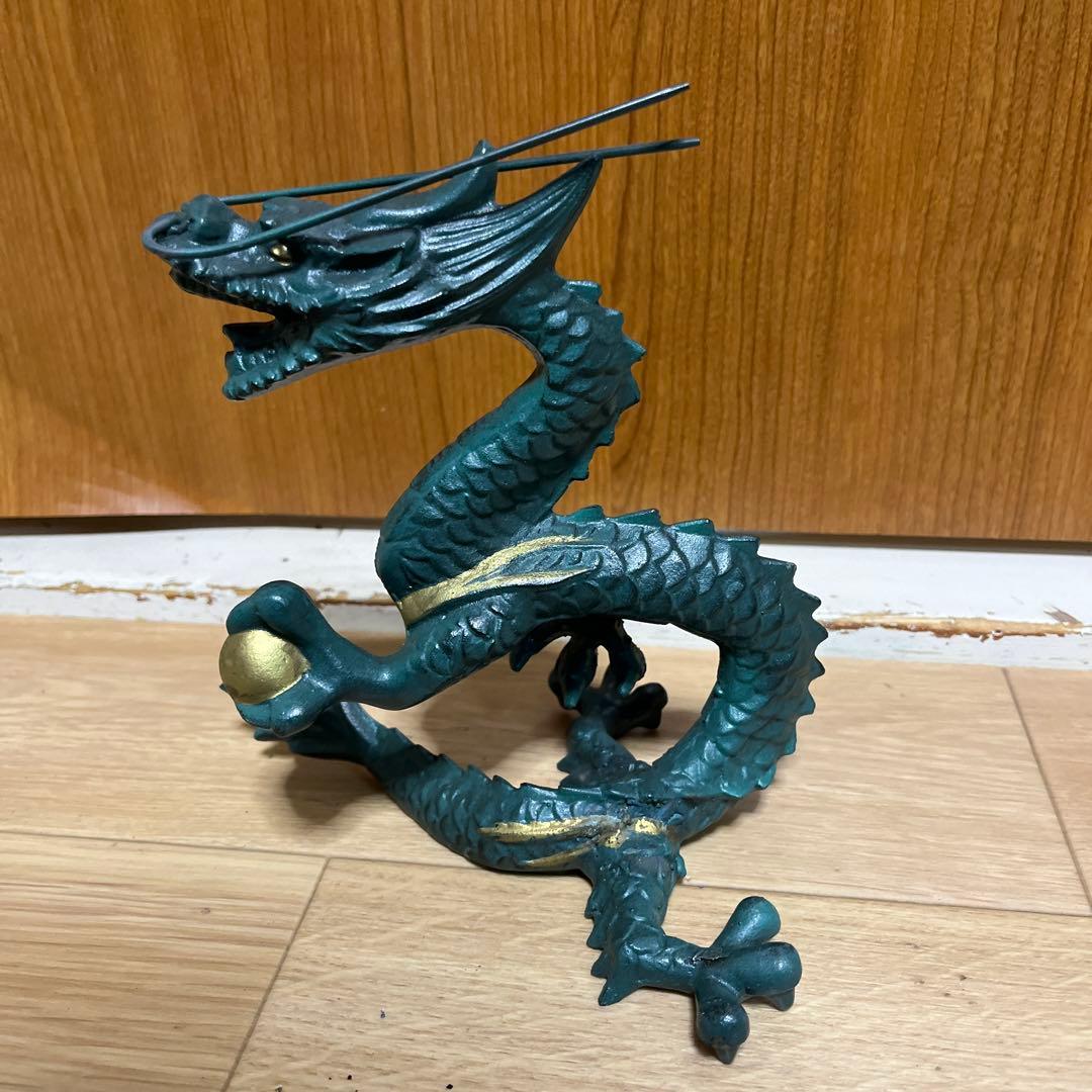 龍 昇龍 正義 金属 金属工芸 置物 オブジェ インテリア