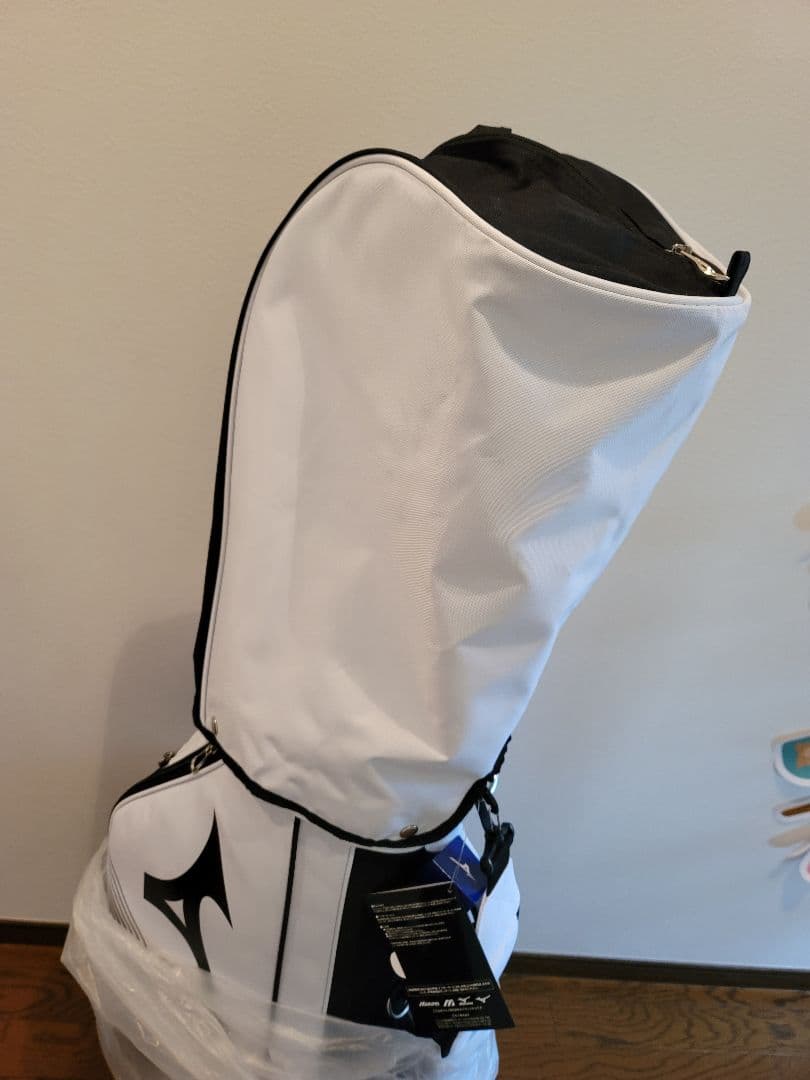 お値下【新品未使用】Mizuno ゴルフキャディバッグ 白黒
