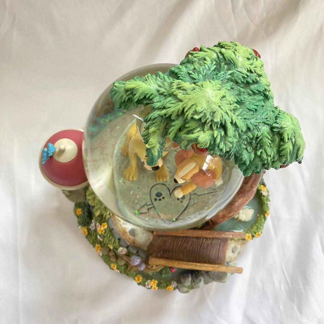 わんわん物語　スノードーム　オルゴール　ディズニー　スノーグローブ