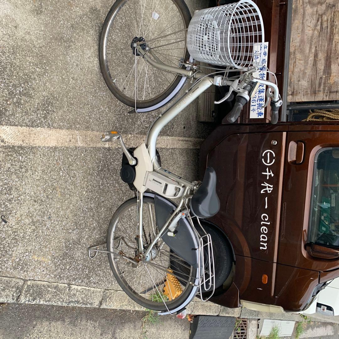 電動アシスト自転車。近県にの方、陸送致します。遠方の方はご遠慮下さい。サビあり。