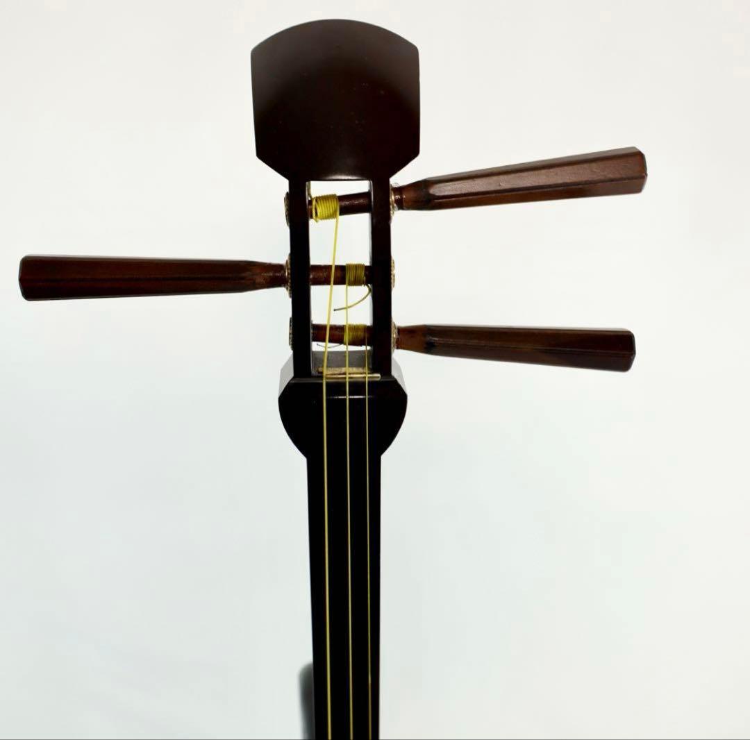 三味線本体 木製 バチ付き　【永莉】