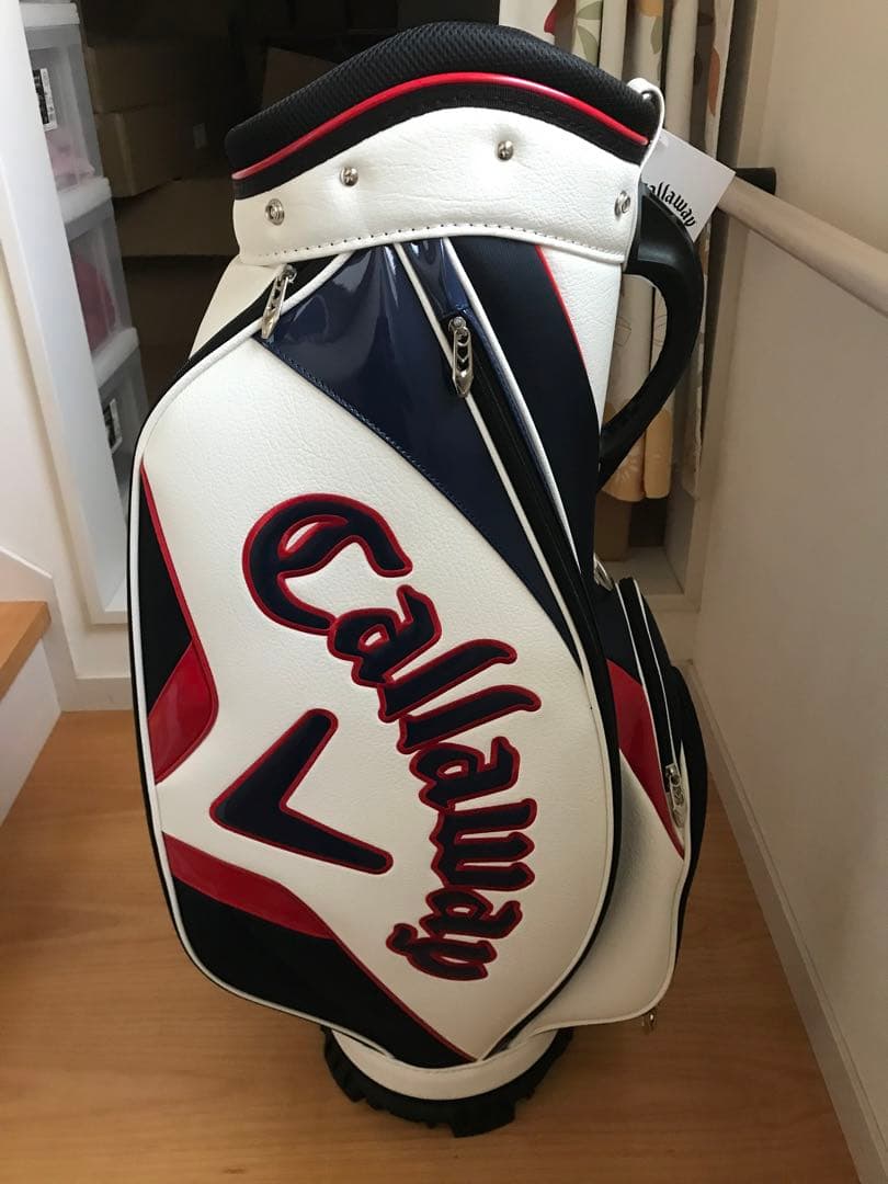 Callaway キャディバッグ ホワイト/ネイビー/レッド　Exia25JM