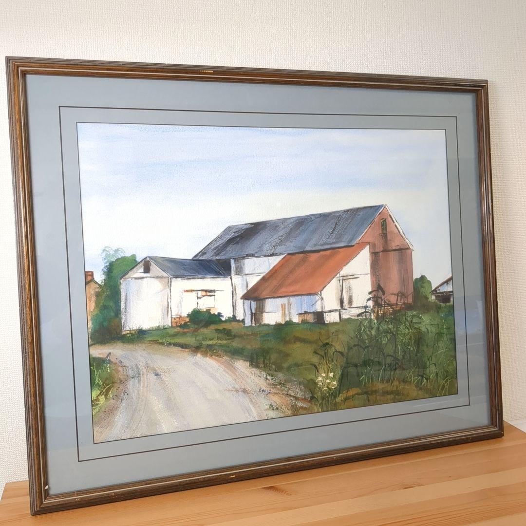 大型絵画 直筆水彩画 COUNTRY JEWEL by PAT BREY