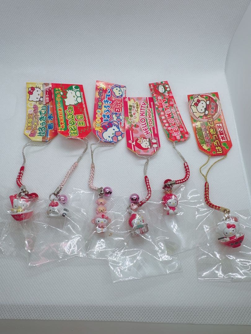 ハローキティ ストラップ 6個セット日光、栃木県