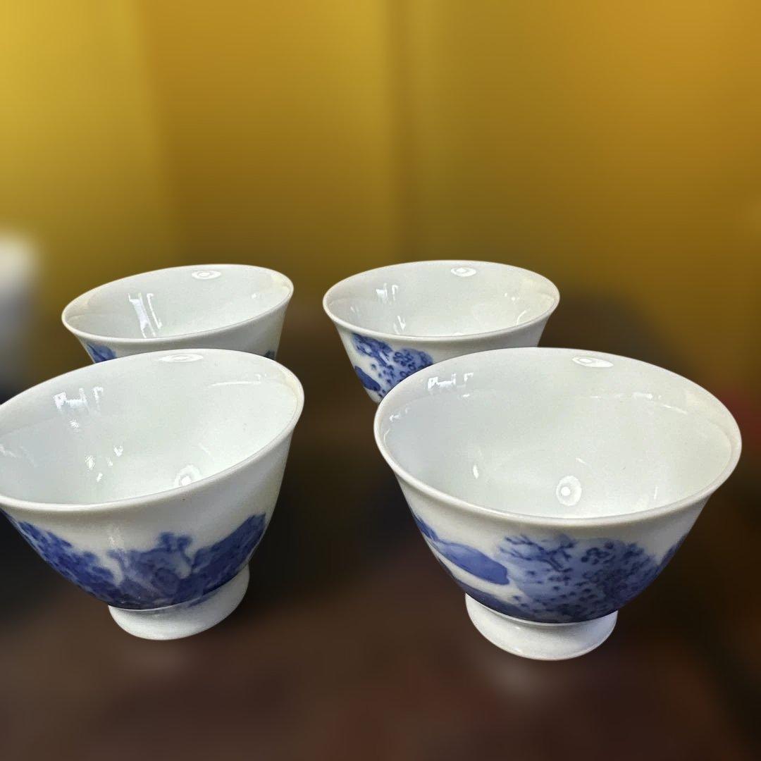 平安焼，鍋島焼，有田焼，清水焼，青白磁， 茶道具セット