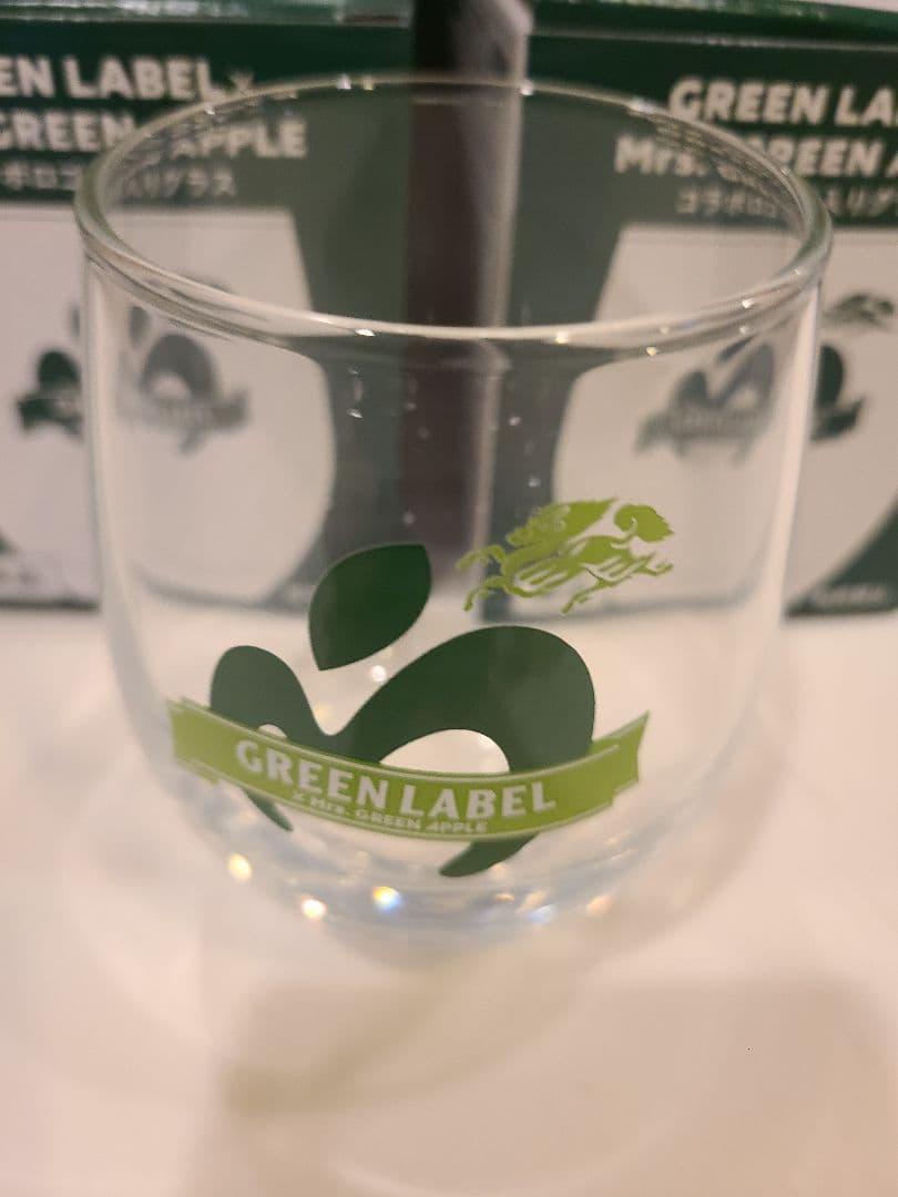GREEN LABEL × Mrs. GREEN APPLE グラス 3個セット