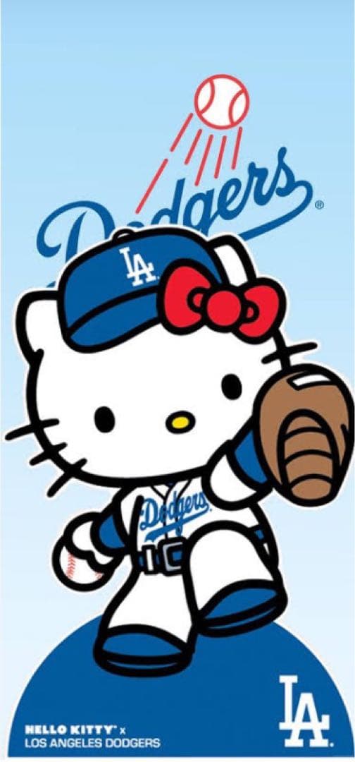 ハローキティ　大谷翔平　所属　2014年 ドジャース 球場配布 首振り人形