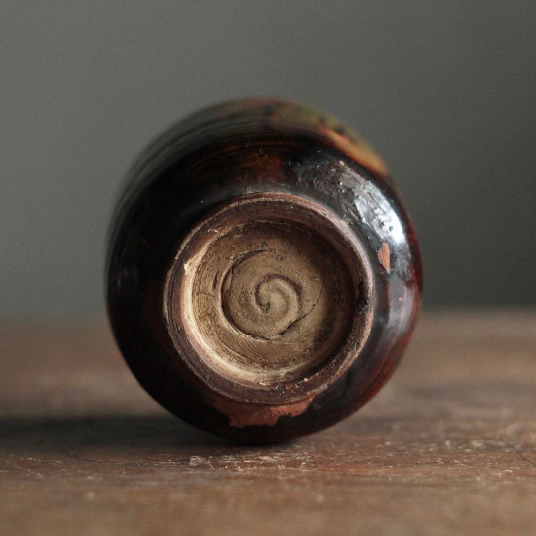 筒茶碗 須佐焼か？ 古美術 アンティーク 古道具 茶道具