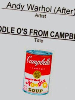 ★キャンベルスープ★シルバー銀張silver★エナメル七宝