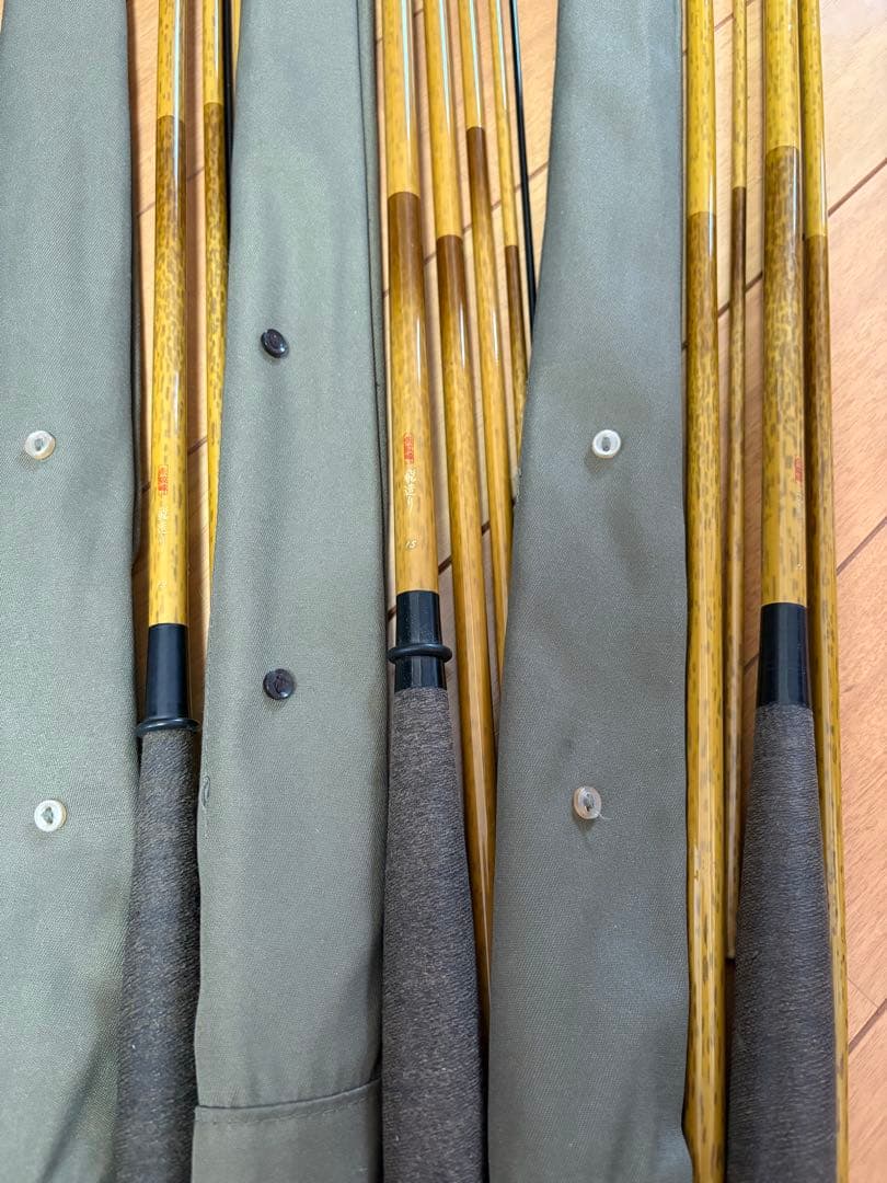 美品ヘラブナ竿　朱紋峰セット