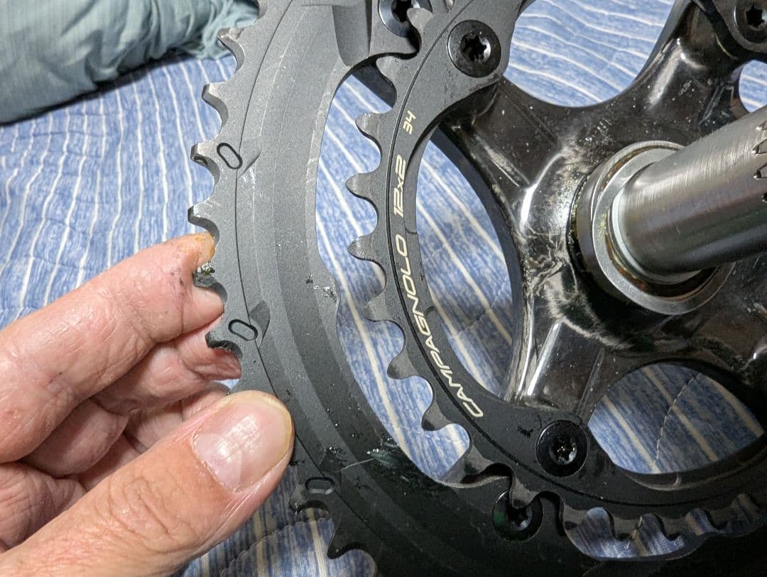 カンパニョーロ レコード クランク 12速 50-34美品