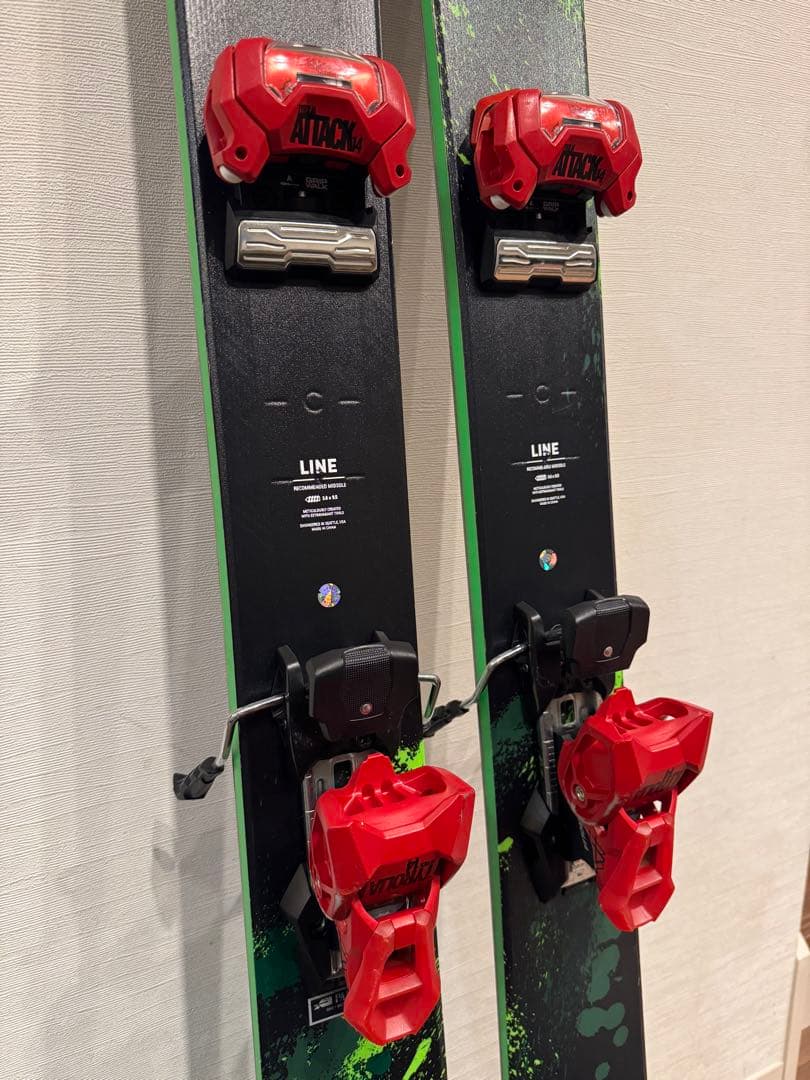 LINE BACON ファットスキー板 ビンディングセット108mm