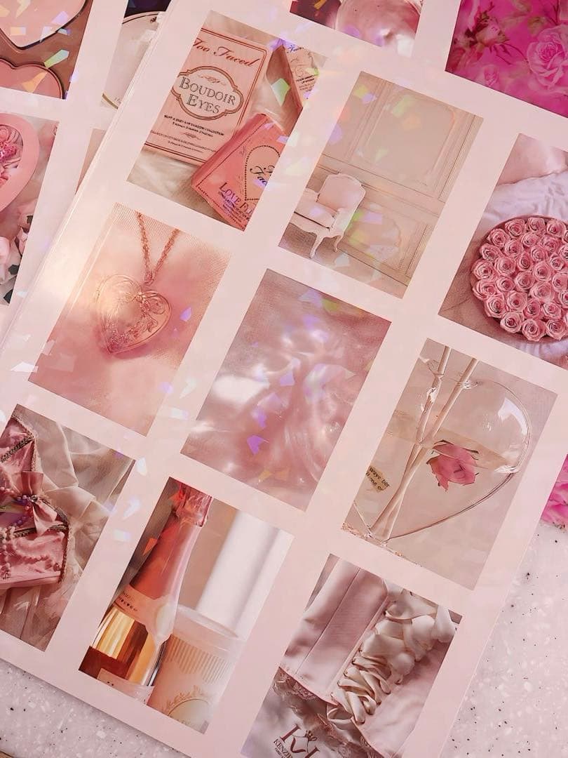 新作♡トレペ＆ホロ コラージ素材set A4デザインペーパー　おすそ分けファイル