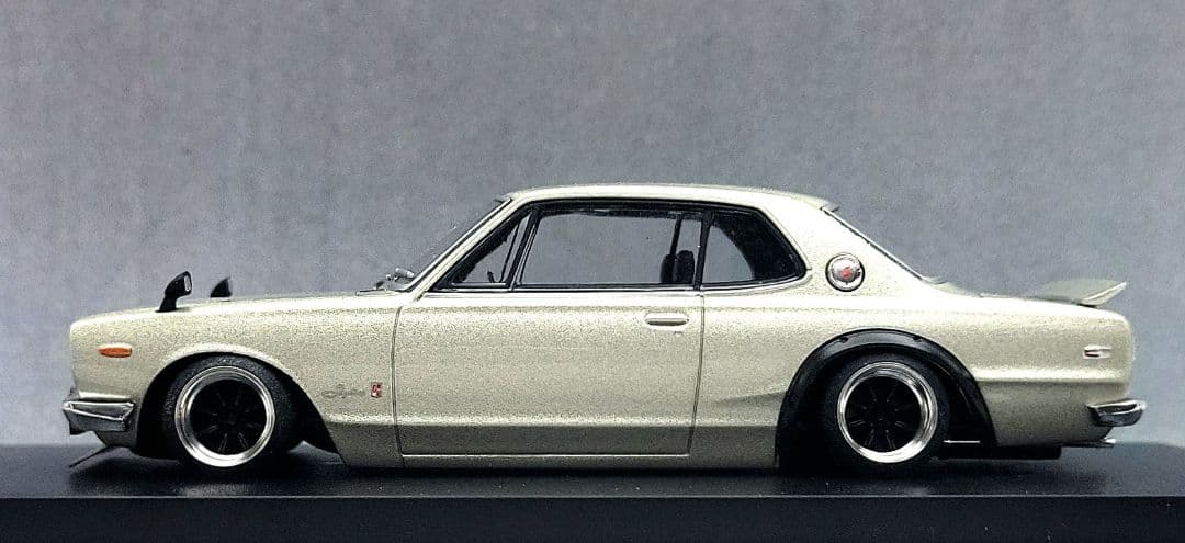 1/43　スカイライン改　ハコスカ2Dr　ワタナベ　ホイール　アルミ製　深リム