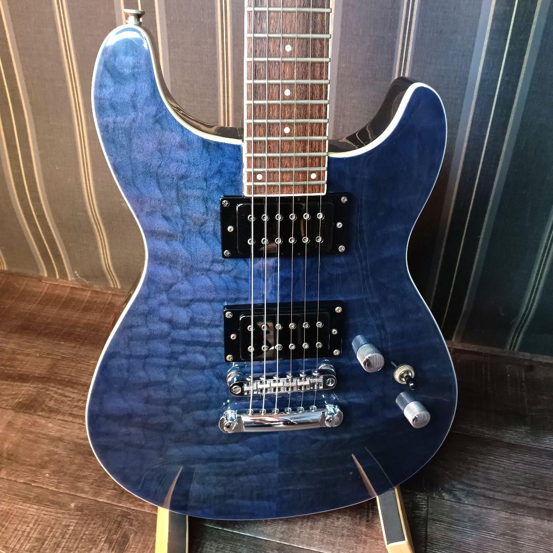 美品 FERNANDES フェルナンデス エレキギター キルトメイプル ストラト