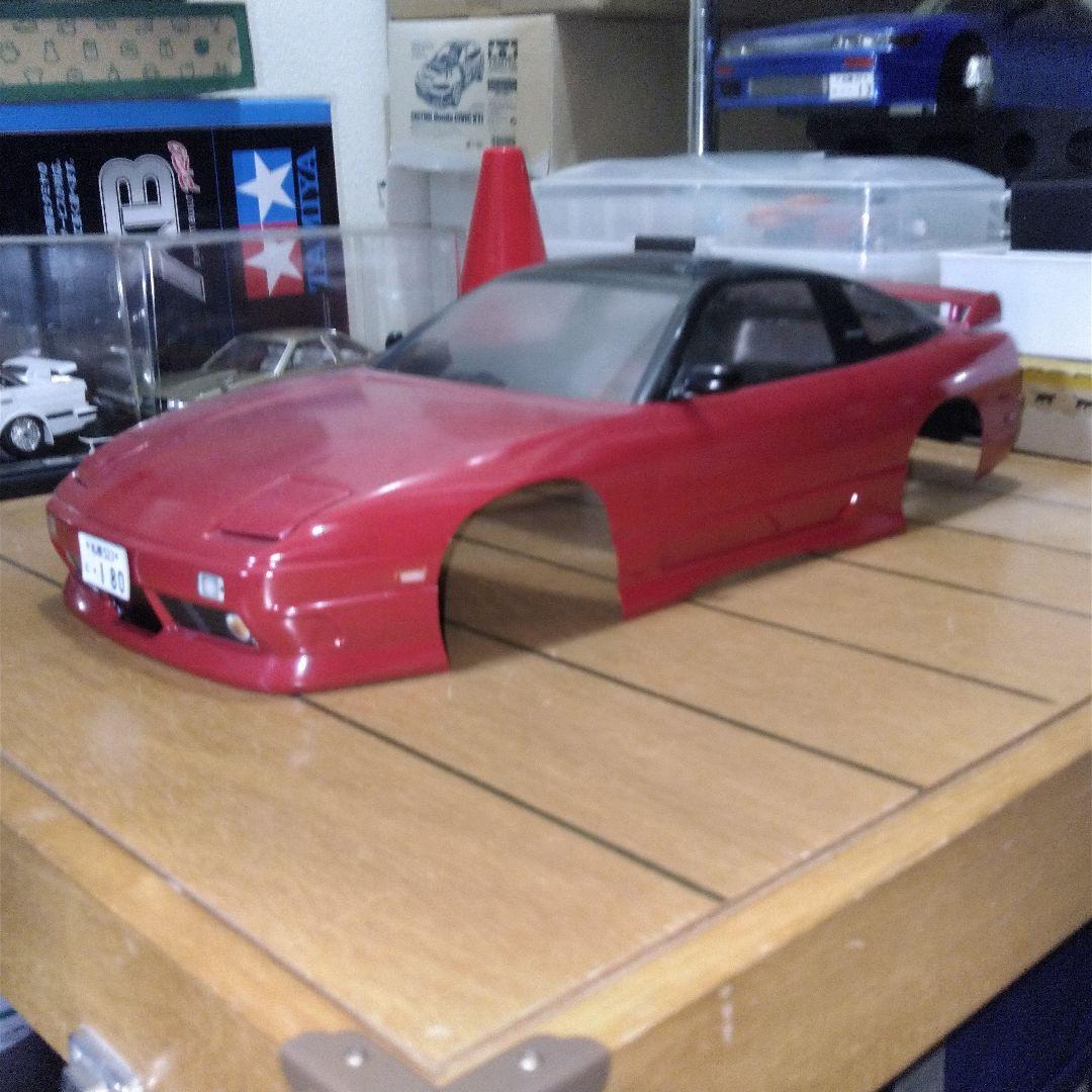 日産180SX　後期ボディ 1/10　表塗り　ABCホビー