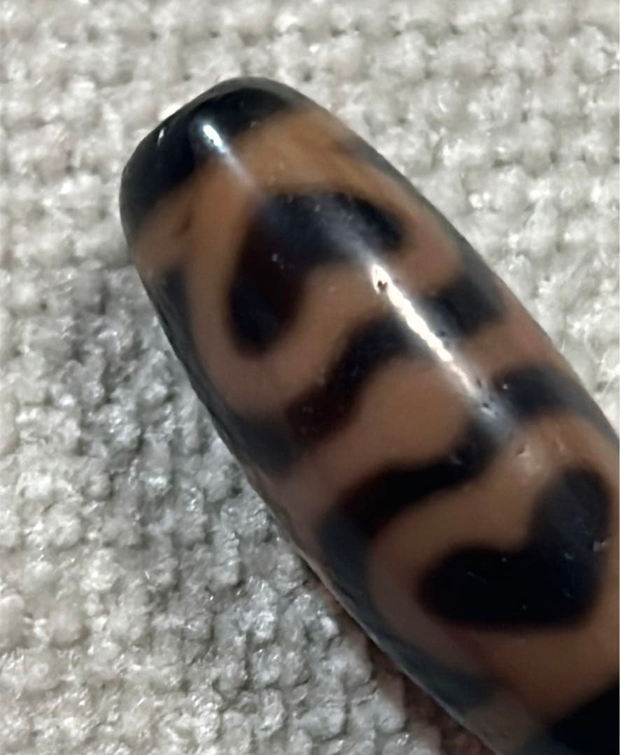 蓮花金剛天珠　／送料込　匿名発送／チベット　天珠　お守り