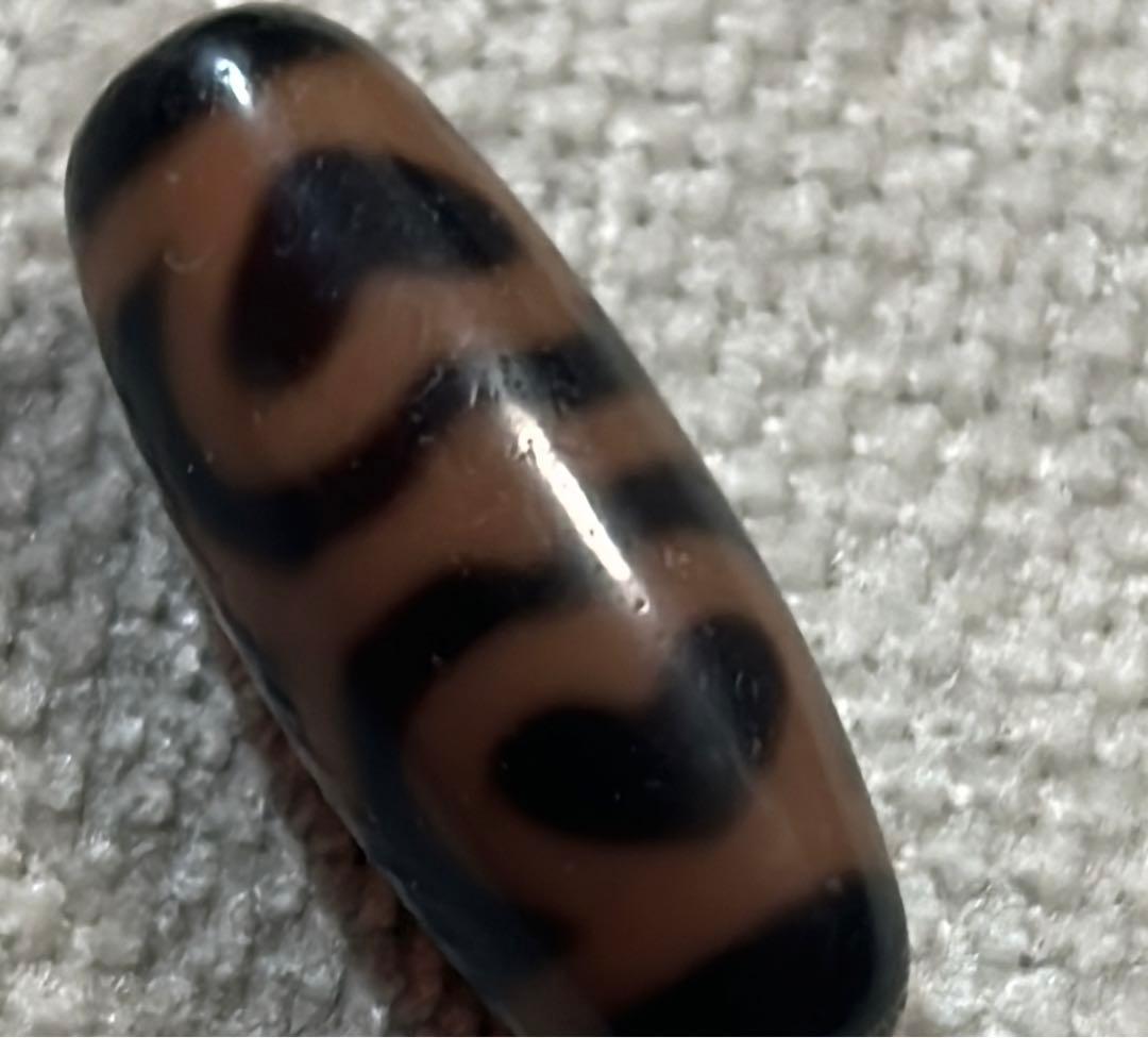 蓮花金剛天珠　／送料込　匿名発送／チベット　天珠　お守り