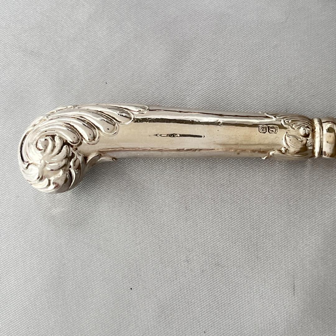 【Alfred Biggin & Son】 【純銀ハンドル】ロココのレターナイフ