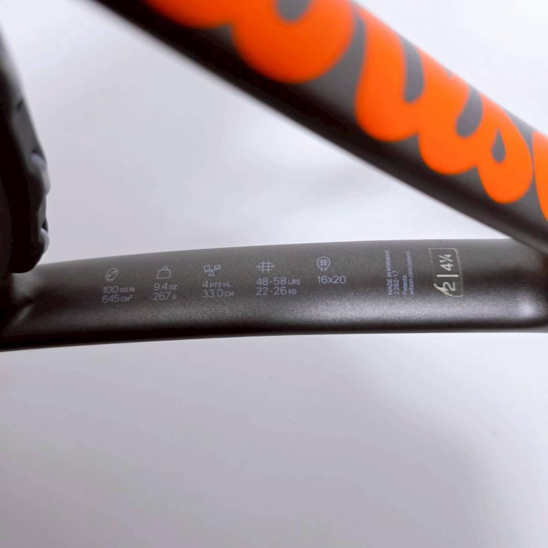 【極美品】Wilson ウィルソン BURN100 硬式テニスラケット