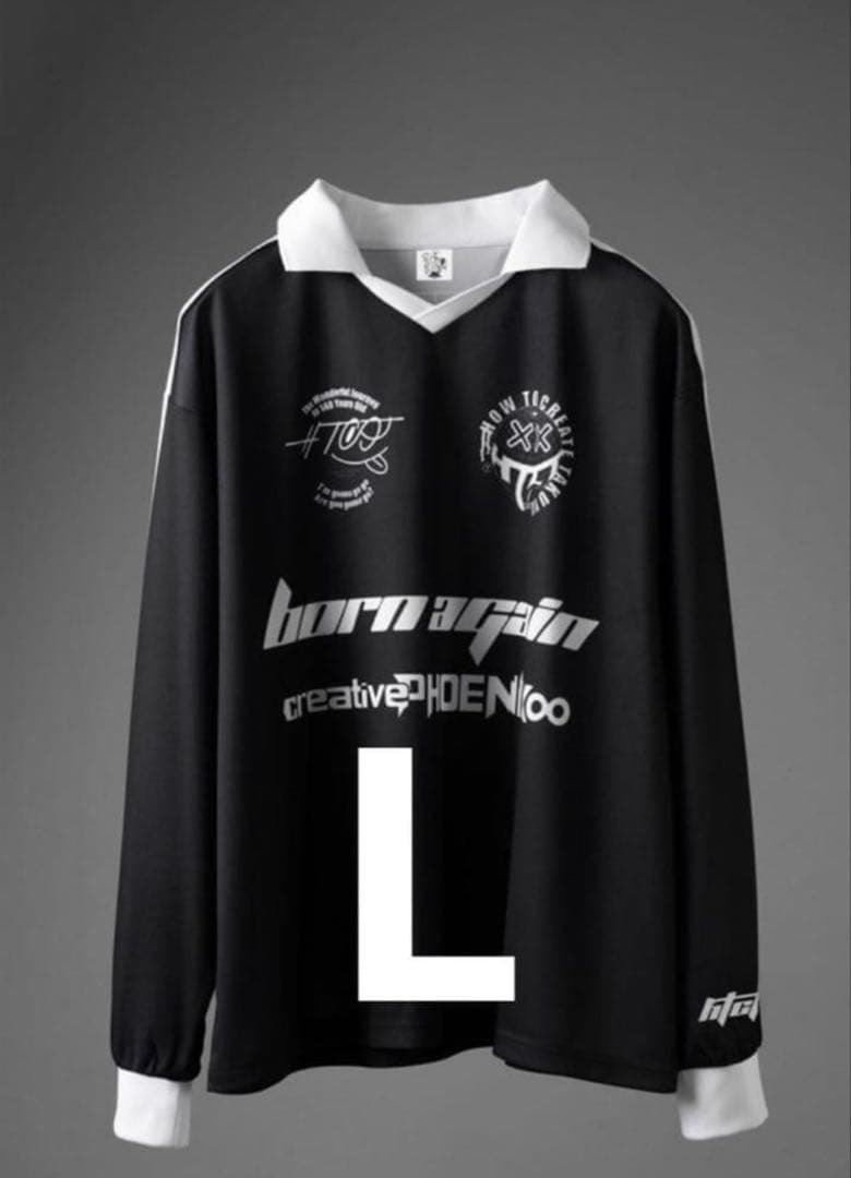 TAKUYA∞の創り方　フットボールシャツ　ブラック　L
