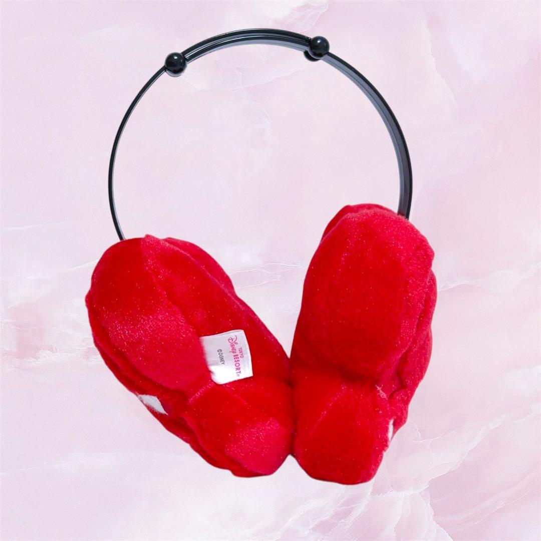 ミニー イヤーマフ ポップコーンバケット 2個セット 赤リボン 水玉 廃盤