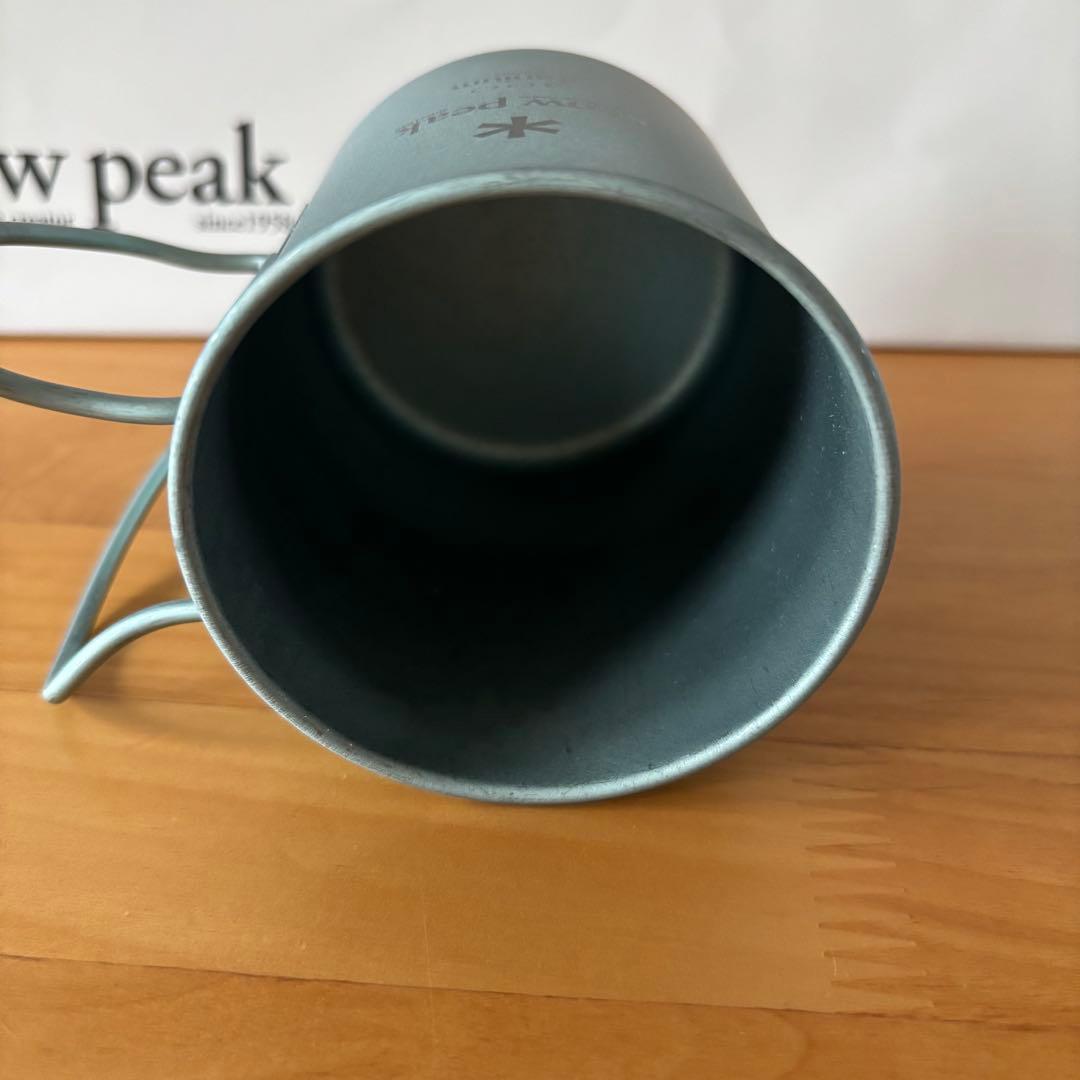 スノーピーク　 peak 限定チタン　マグ　非売品　2ヶ　空色