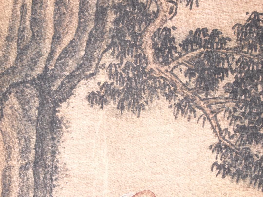 中国　唐時代　呉道子掛け軸　骨董品　肉筆保証 AK1099C11-3