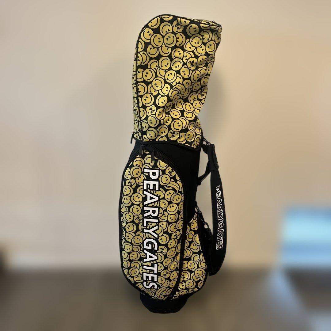 パーリーゲイツ　キャディバッグ　ネイビー　ニコちゃん