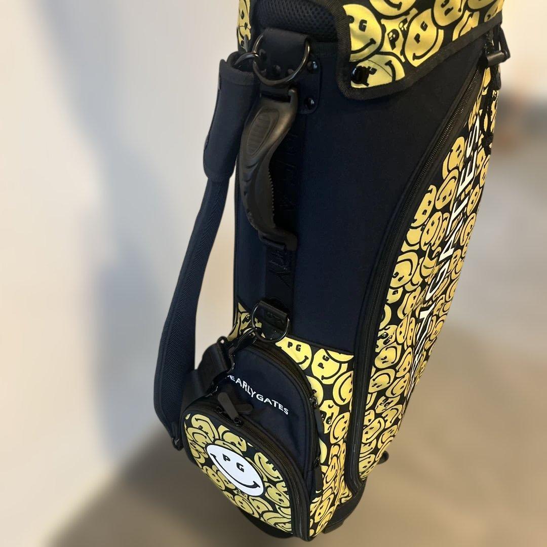 パーリーゲイツ　キャディバッグ　ネイビー　ニコちゃん