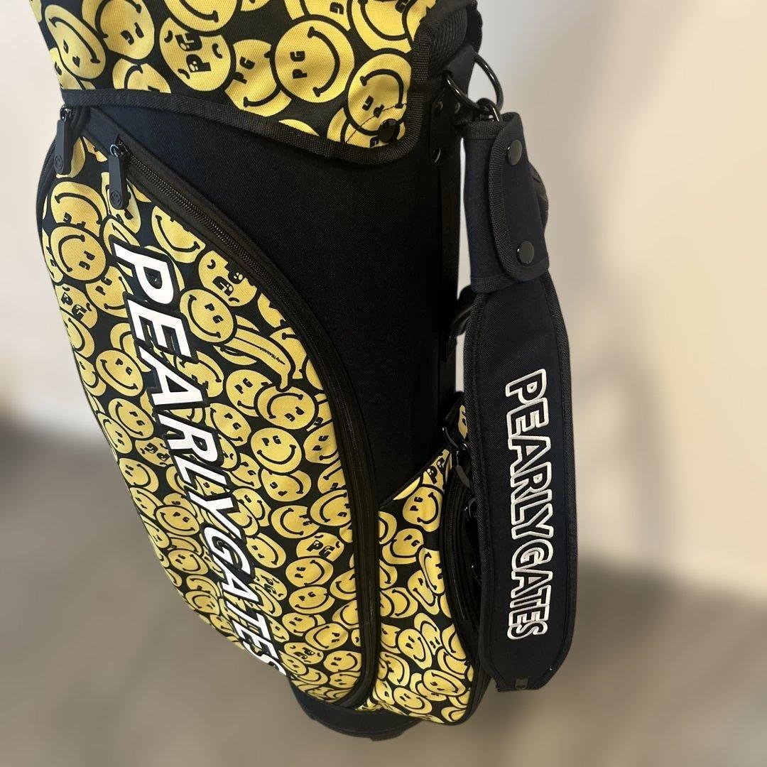 パーリーゲイツ　キャディバッグ　ネイビー　ニコちゃん