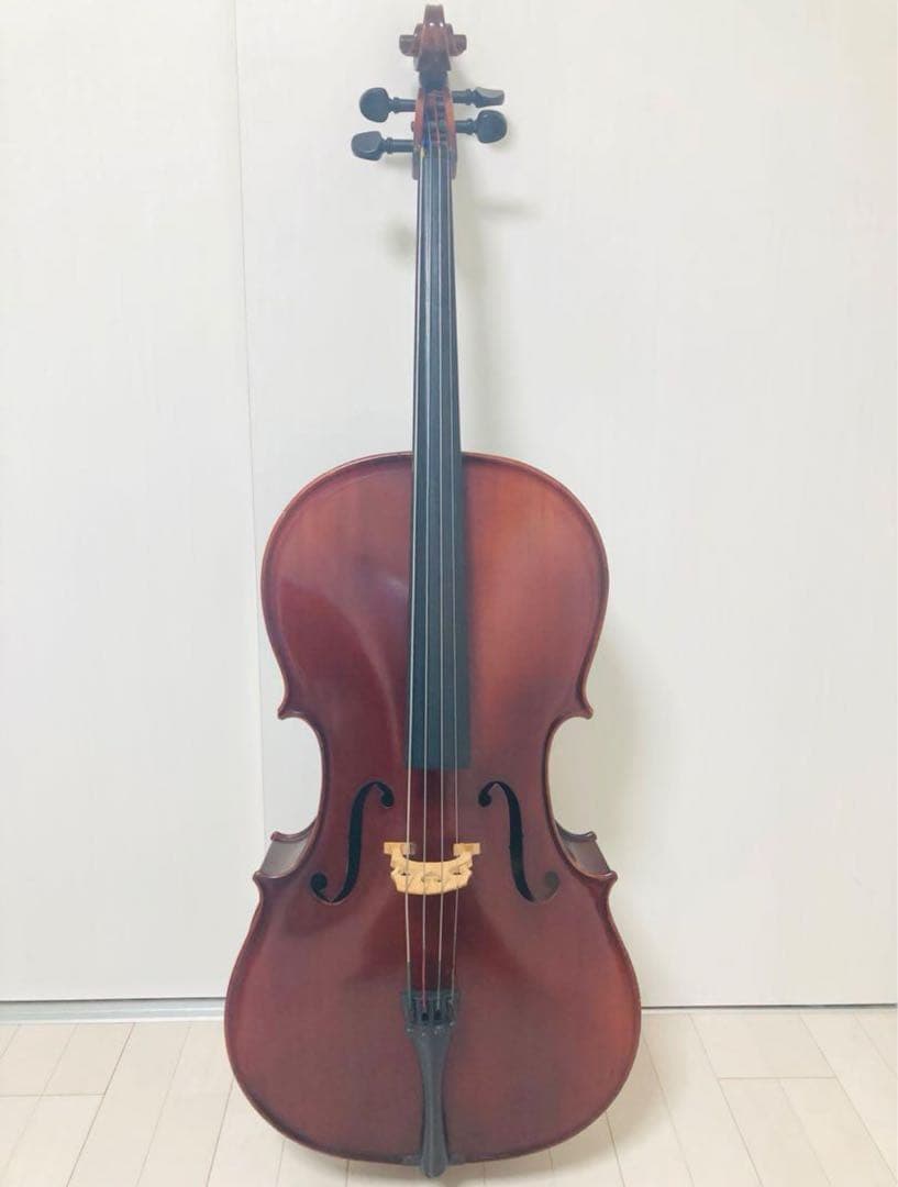 美品】ドイツ製チェロ　Gerhard Reinel 3/4 ソフトケース•弓付き