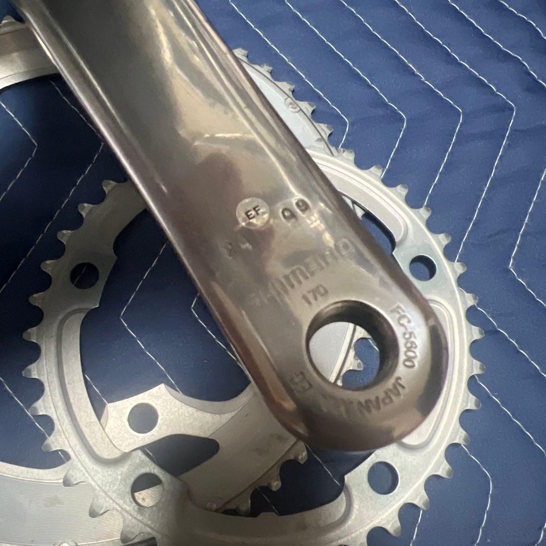 SHIMANO FC-5800 クランク、チェーンリング53/39