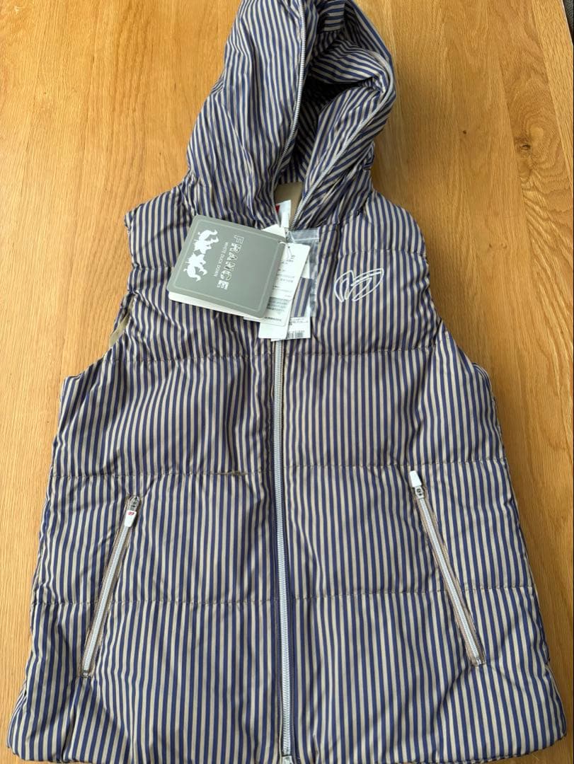 【新品】MASTER BUNNYフード付ダウンベスト　マスターバニーSサイズ