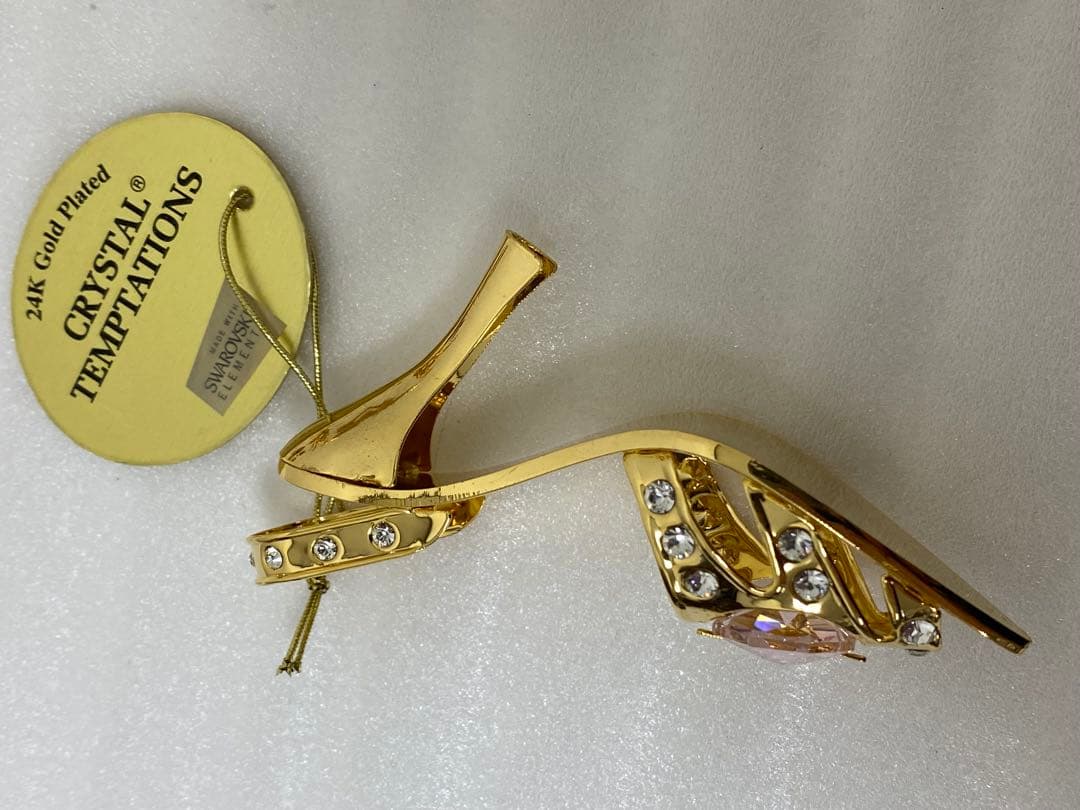 3-2673 スワロフスキー　ミニチュアハイヒール・楽器5点セット