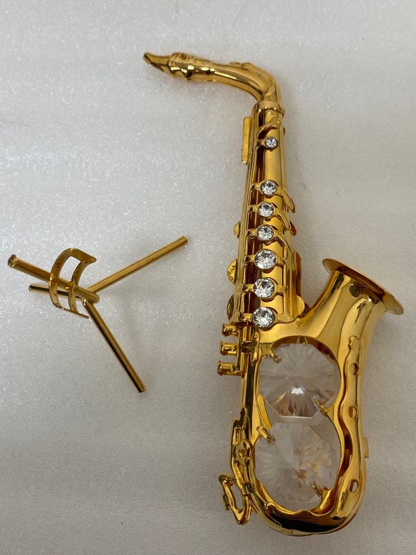 3-2673 スワロフスキー　ミニチュアハイヒール・楽器5点セット