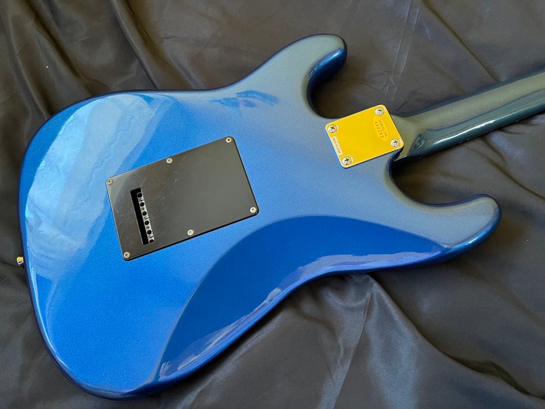 SELVAエレキギターブルーメタリックストラト石橋楽器オリジナル ソフトケース付