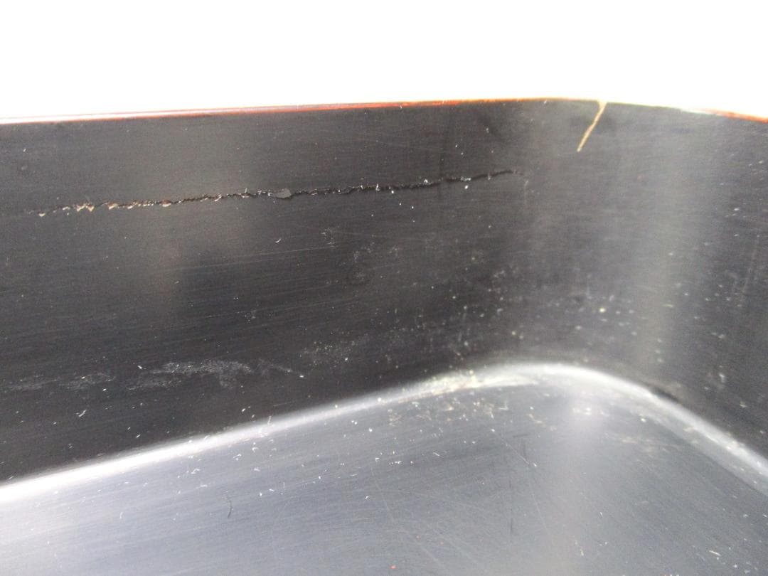 堆朱　漆器　山水図　文庫　文箱　硯箱　木製　緻密彫刻　文房具　中国美術　時代物