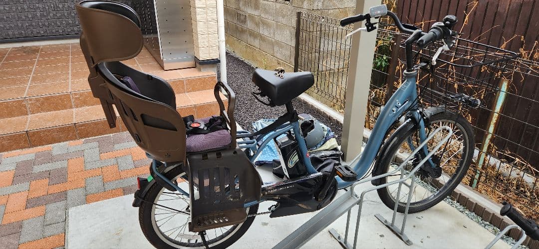 送料込　電動アシスト自転車 TDH-408L PELTECH　チャイルドシート付