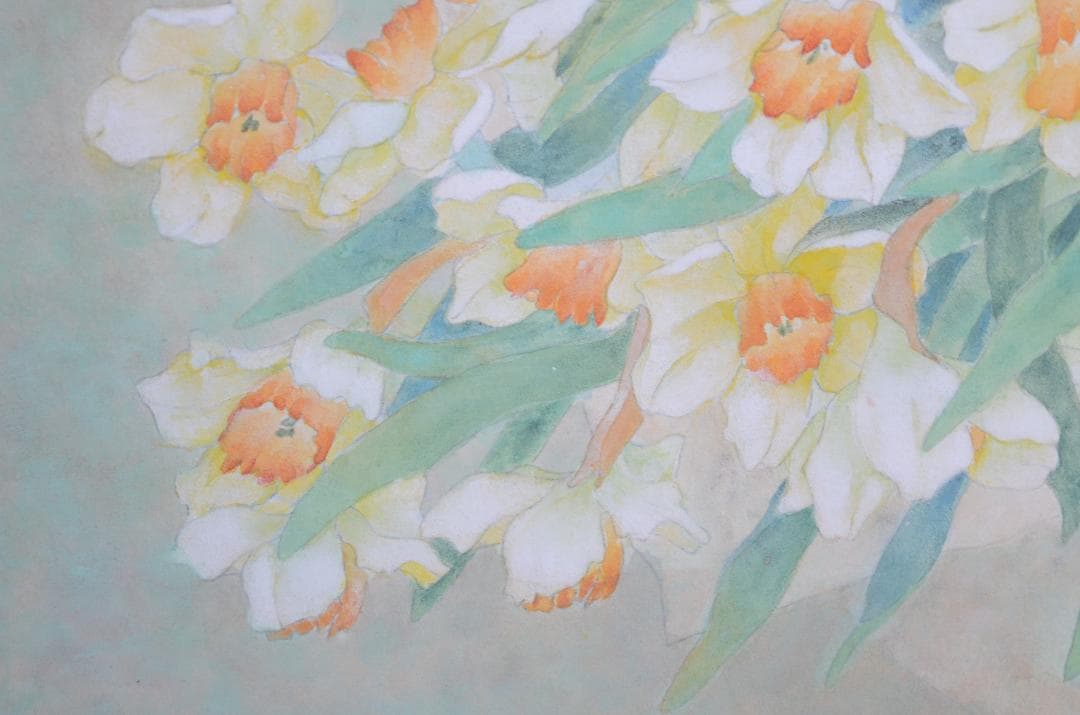 【作品名 「花束」 岩絵の具 日本画】東山魁夷の流派