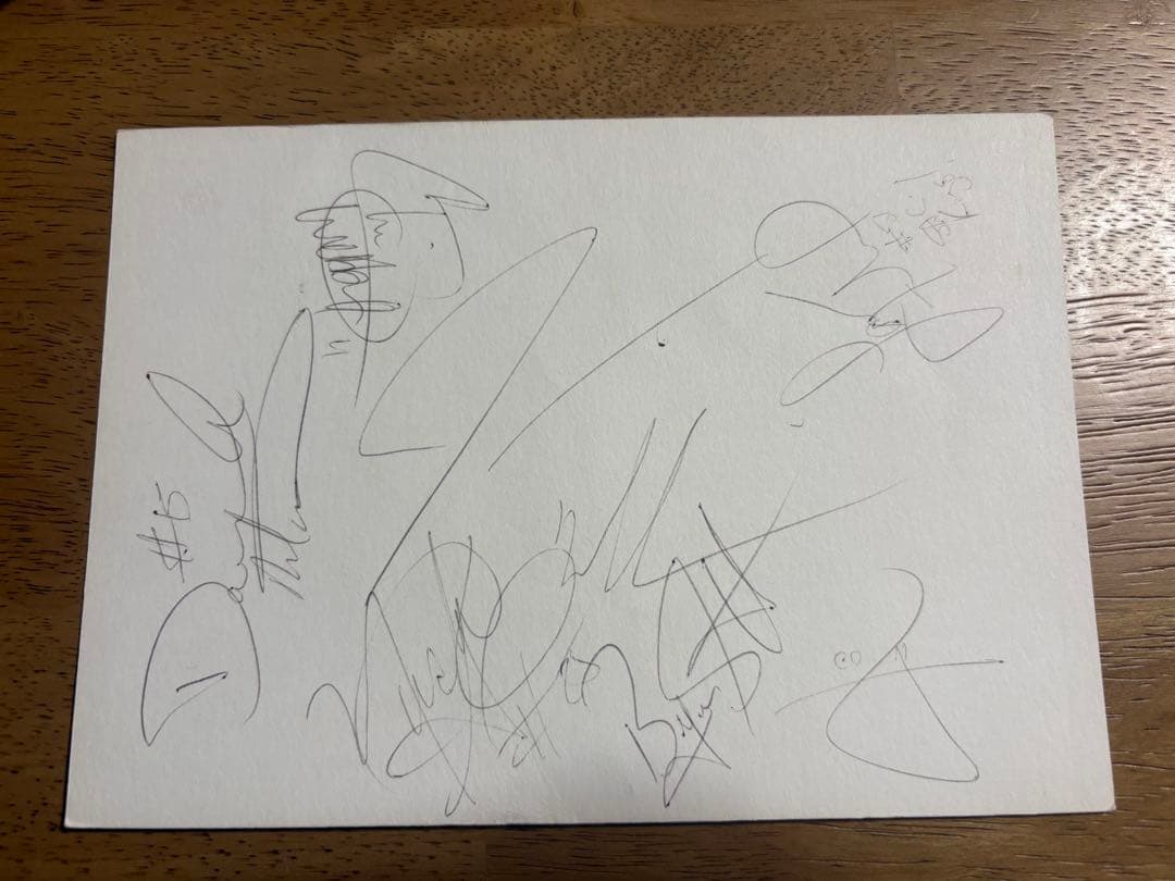 極希少1999年NBAジャパンゲームスレセプション招待状キングス主要選手サイン入