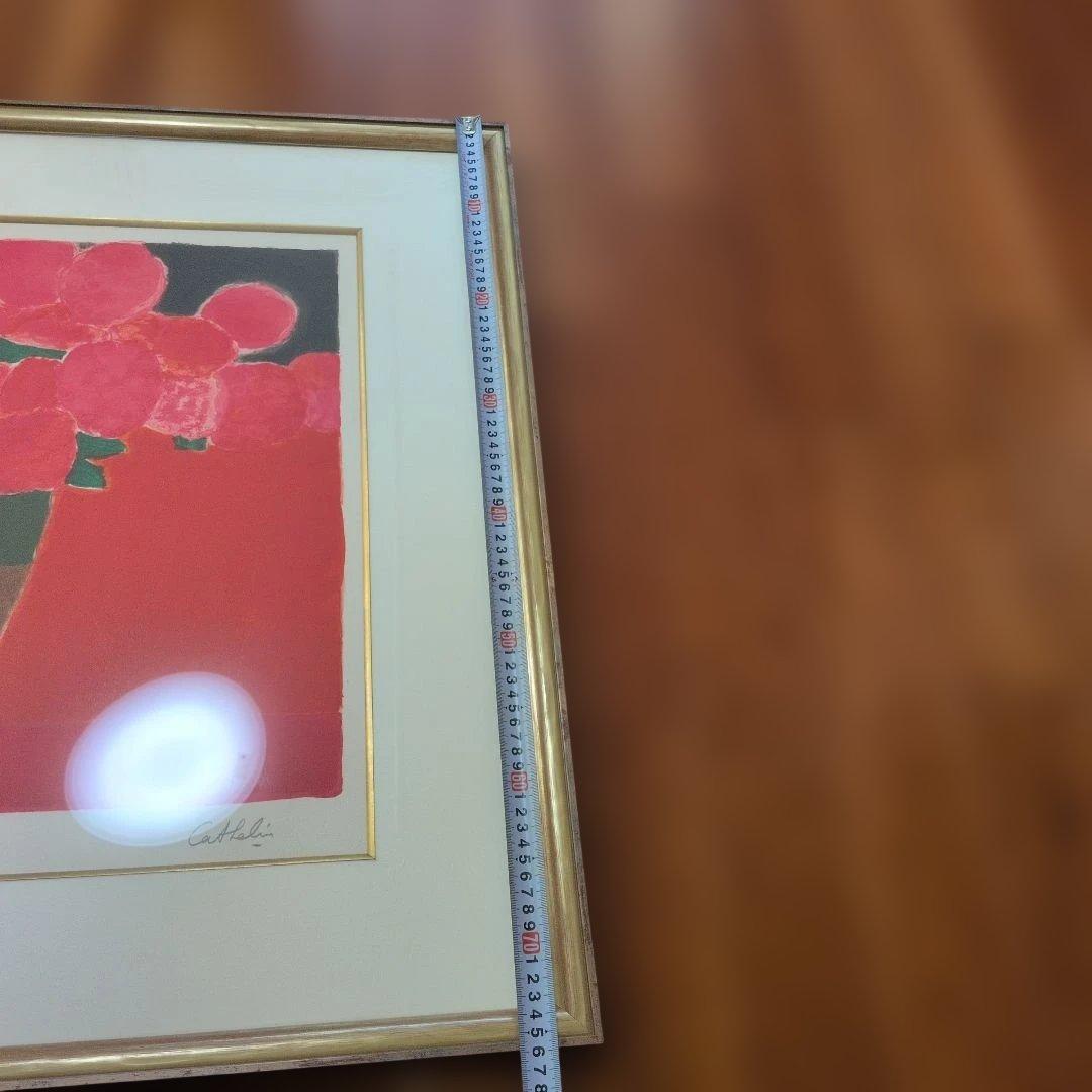 Cattelan 花瓶の花 リトグラフ